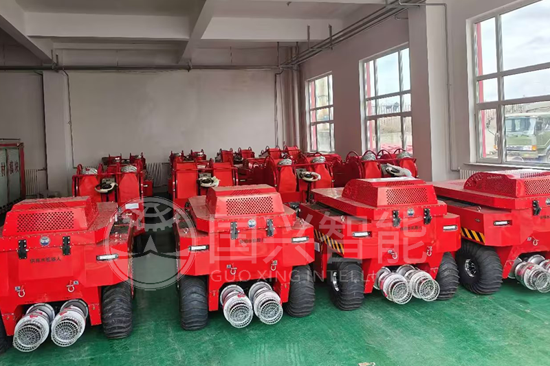 吉林省某消防救援隊排水機器人批量驗收通過