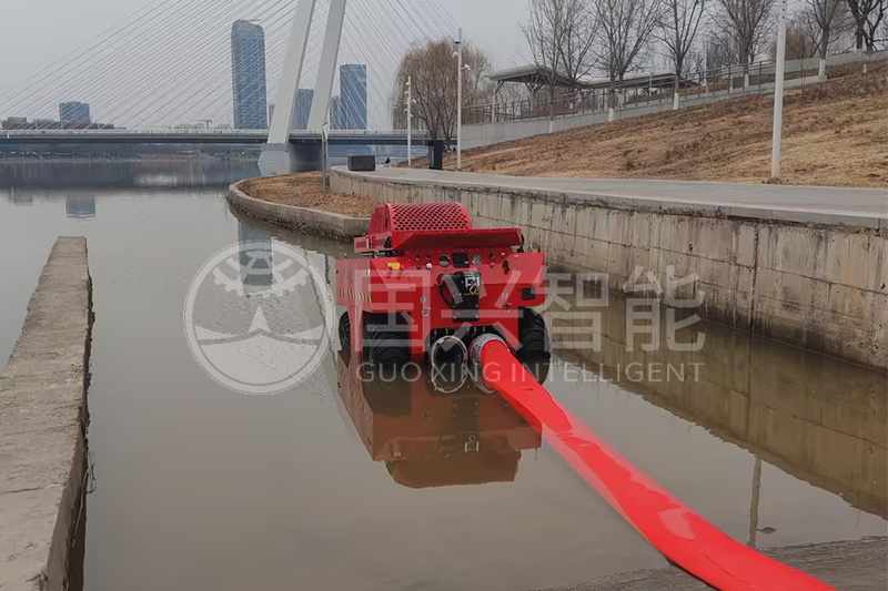 陜西省某消防救援隊排澇機器人批量交付