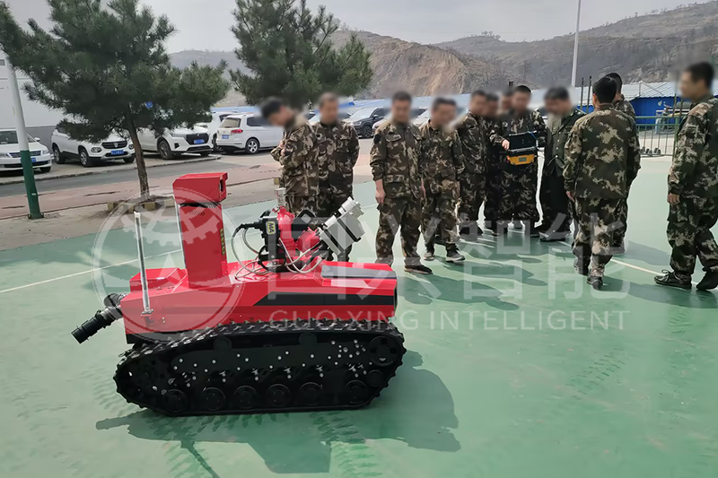 礦山某救護(hù)大隊(duì) 礦用滅火機(jī)器人驗(yàn)收順利通過